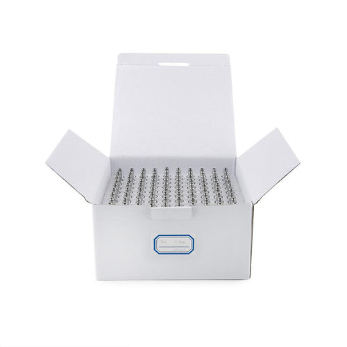 Ceramic Glass Atomizer - 0.9mm - Chrome - 0.5ml - EZ Process - 100ct