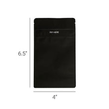 Grip n Rip Mylar Bags - 1/4 - Black - 2000ct