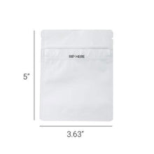 Grip n Rip Mylar Bags - 1/8 - White - 2000ct