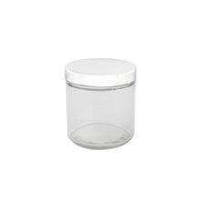 16oz Glass Jar -  White Cap - 12ct