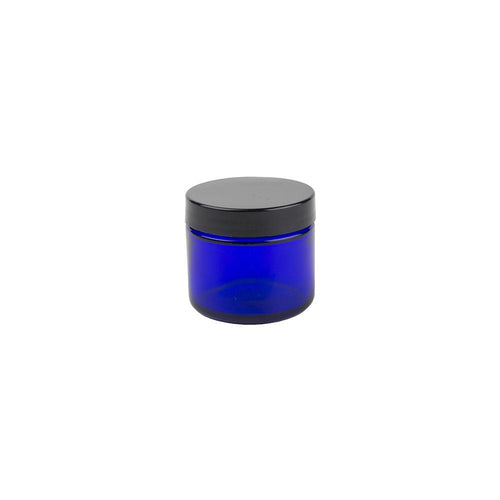 2oz Glass Jar - Cobalt Blue - 168ct
