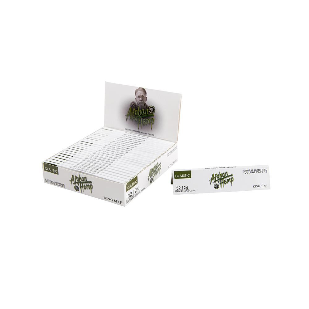 Afghan Hemp Rolling Papers / King Size - 24ct