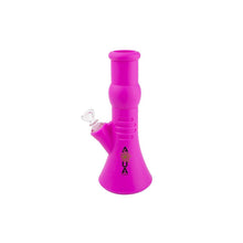 Aqua Silicone N Glass Water Pipe - BEAKER - Pink