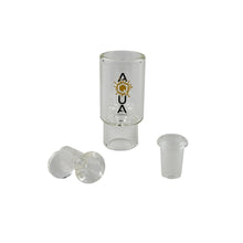 Aqua Silicone N Glass Water Pipe - BUBBLER - Pink / Blue / Grey