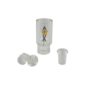 Aqua Silicone N Glass Water Pipe - BUBBLER - Pink / Blue / Grey