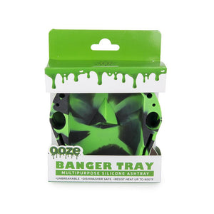 Banger Silicone Ashtray - GREEN / BLACK