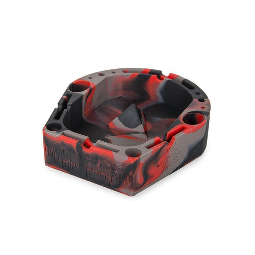 Banger Silicone Ashtray - RED GREY BLACK