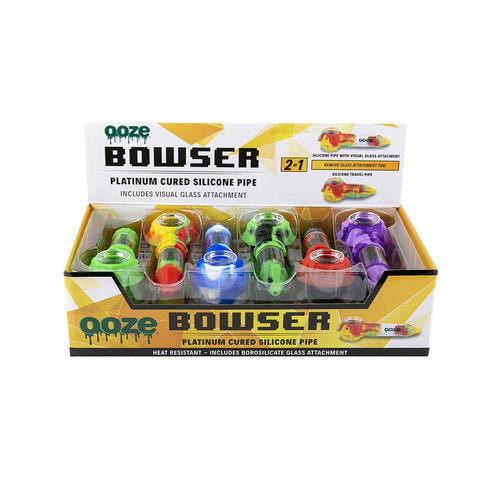 Bowser Silicone Glass Pipe Display - 12ct