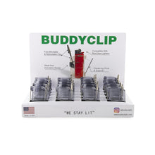 Buddy Roach Clip Lighter Case Display - Smoke Grey
