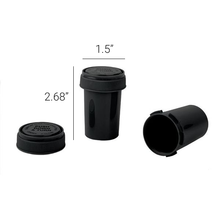 Loud Lock Black Reversible Cap Vials