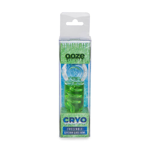 Cryo Glycerin Glass Bowl - FREEZABLE - Green