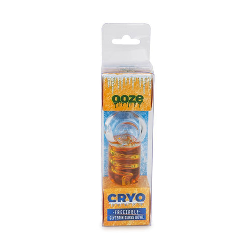 Cryo Glycerin Glass Bowl - FREEZABLE - Orange