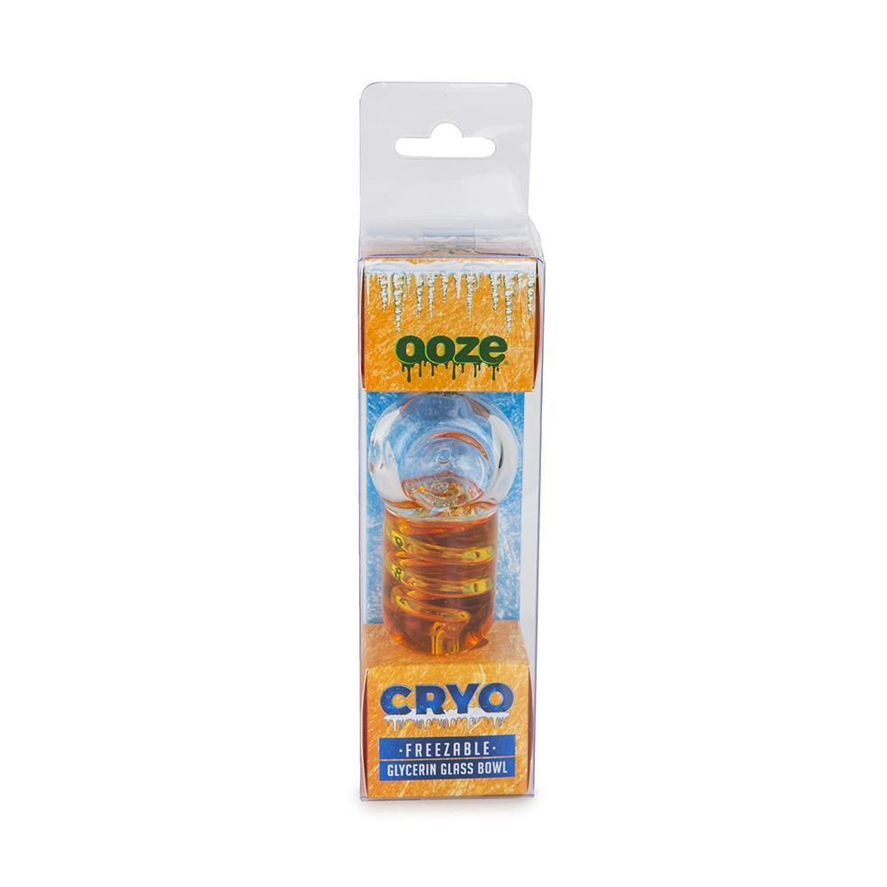 Cryo Glycerin Glass Bowl - FREEZABLE - Orange