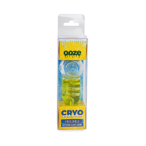Cryo Glycerin Glass Bowl - FREEZABLE - Yellow