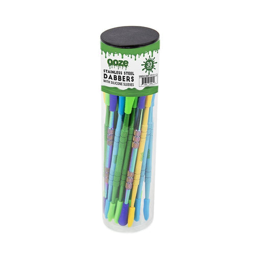 Dab Tool + Silicone Sleeve - Assorted colors - 30ct