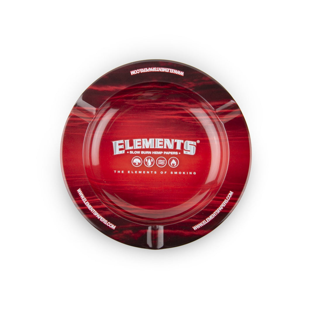 Elements Metal Ashtray - Red