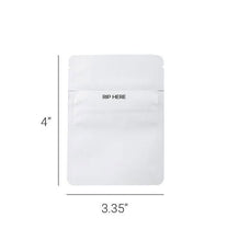 Grip n Rip Mylar Bags - 1g - White - 2000ct