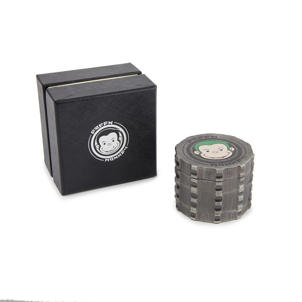 Green Monkey Metallic Grey Grinder - 60MM