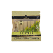 King Palm 5pk Corn Husk Filters 9mm - 24ct