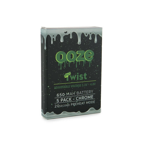 650 Twist Battery Chrome - 5 Pack