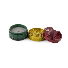 Phoenician Large 4 Piece Grinder w/ Paper Slot - Rasta