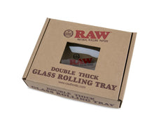 RAW Double Thick Glass Rolling Tray - Small