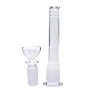 Aqua Silicone n Glass Water Pipe - BEAKER - Blue / Orange / Black