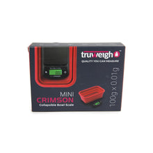 Truweigh Mini Crimson Collapsible Bowl 100G X 0.01G - Black / Red Bowl