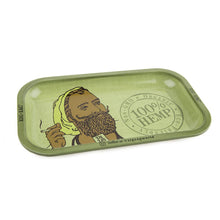 Zig Zag Rolling Tray - Hemp / Green