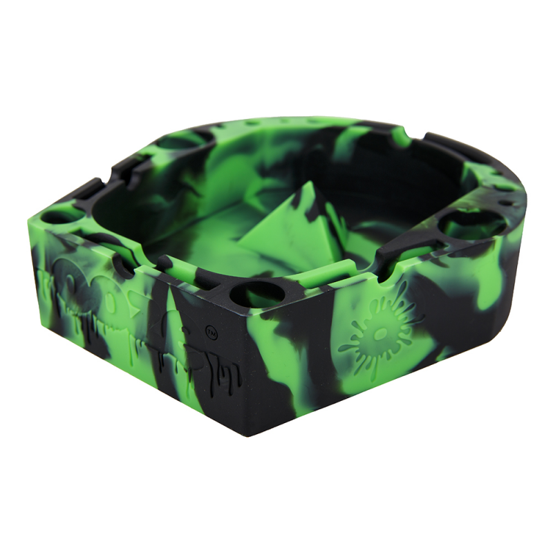 Banger Silicone Ashtray - GREEN / BLACK