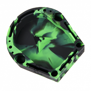 Banger Silicone Ashtray - GREEN / BLACK