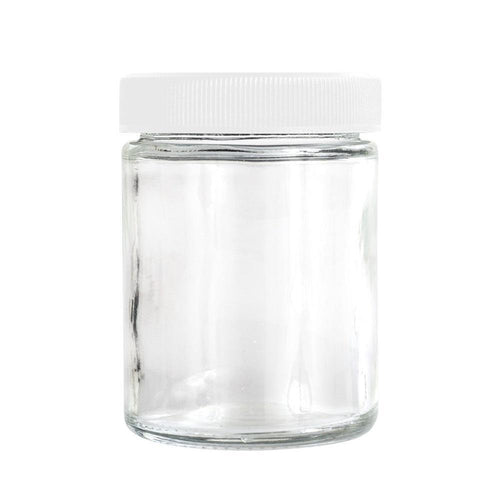 4oz Glass Jar - White Cap - 90ct