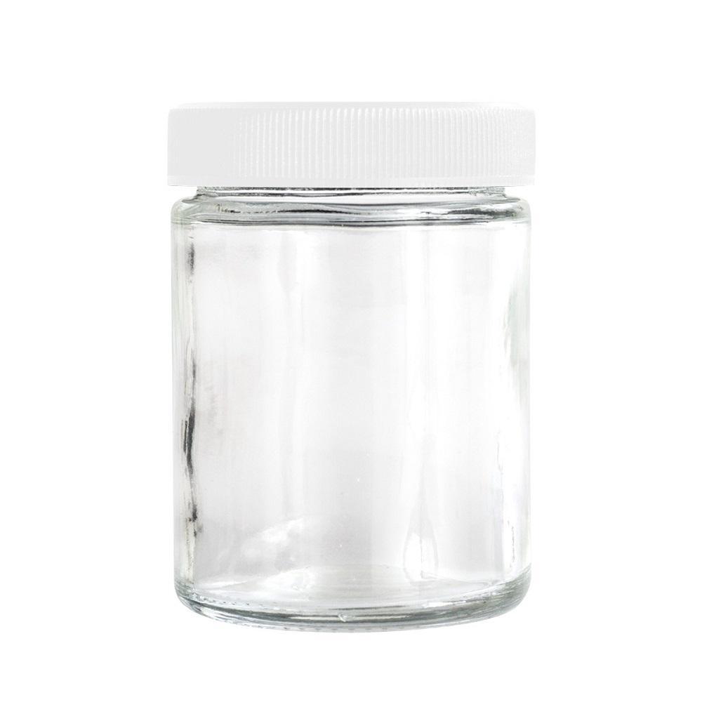 4oz Glass Jar - White Cap - 90ct