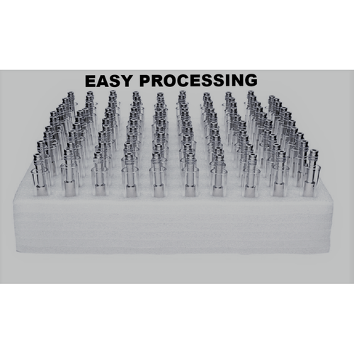 Glass Oil Atomizer - .9mm - Chrome - 1/2ml - EZ Process - 100ct