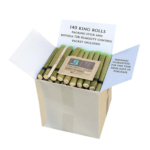 King Palm King Size BULK + Boveda Pack - 140ct