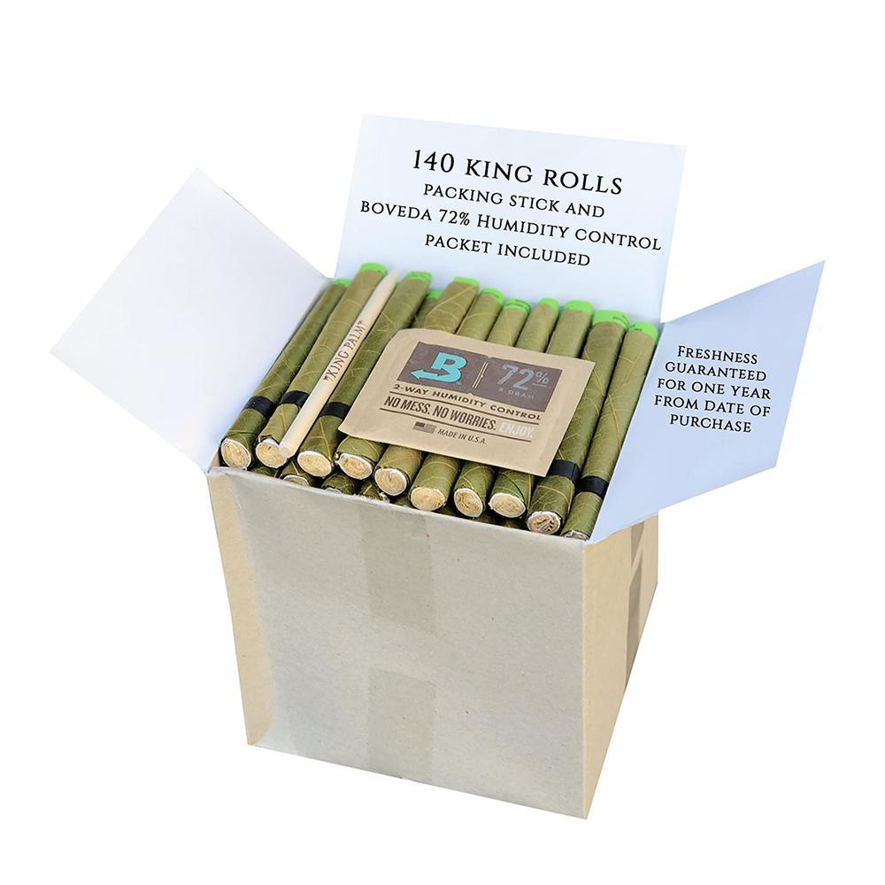 King Palm King Size BULK + Boveda Pack - 140ct