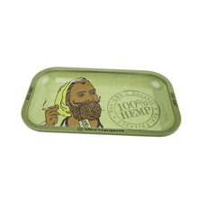 Zig Zag Rolling Tray - Hemp / Green